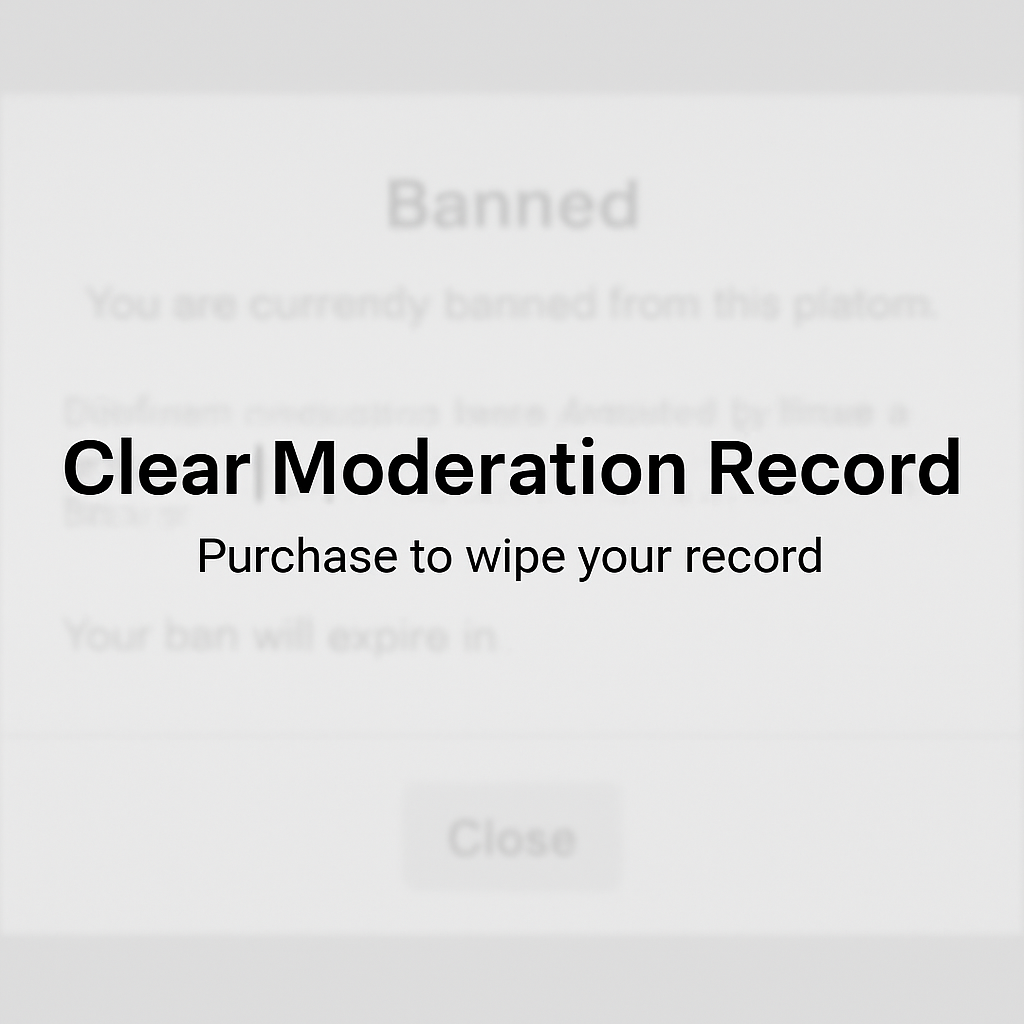 Clear Moderation Record